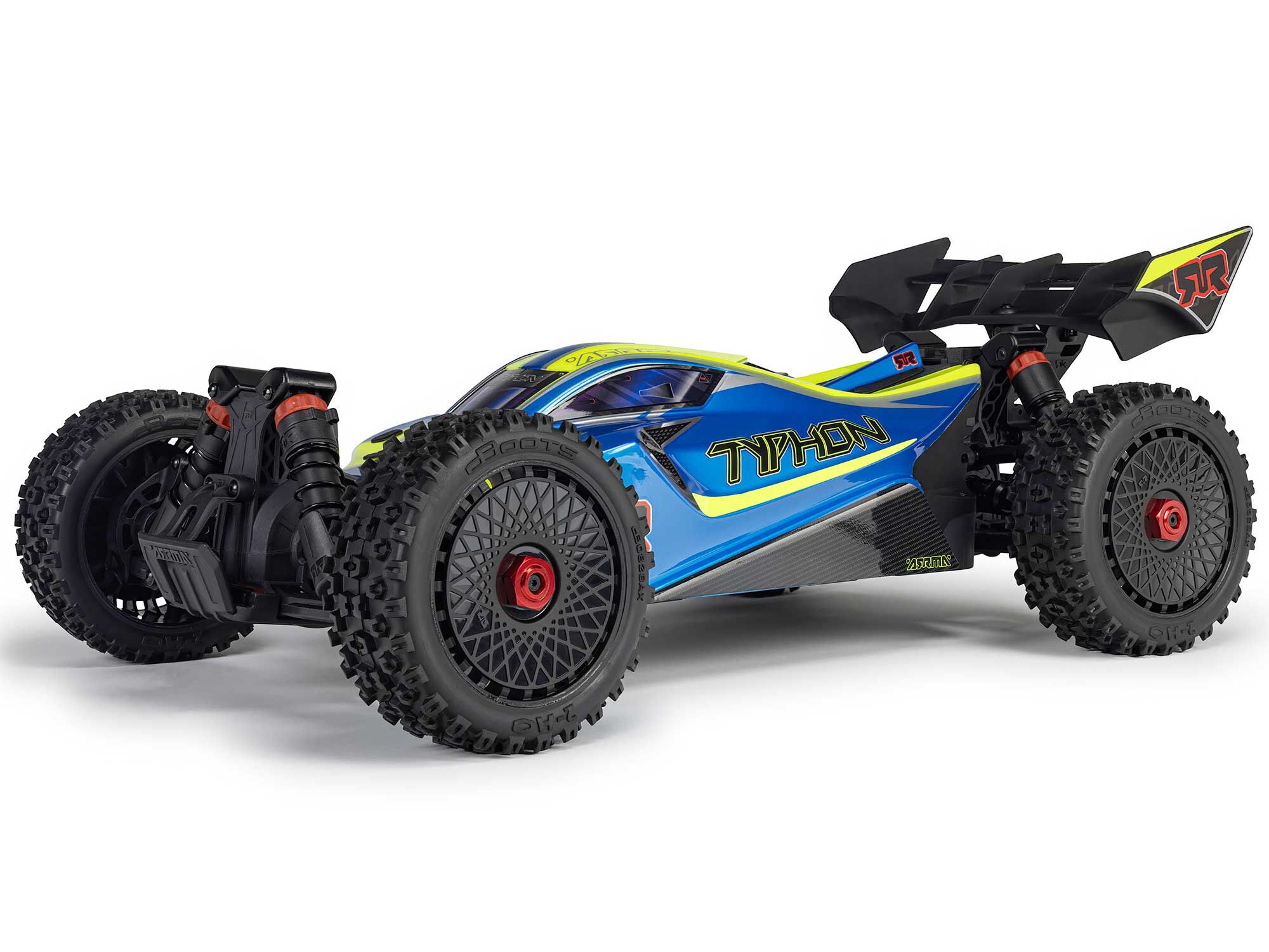 Arrma ARA4306V4T4 1/8 TYPHON 223S DSC 4X4 RTR Brushless Buggy, Blue