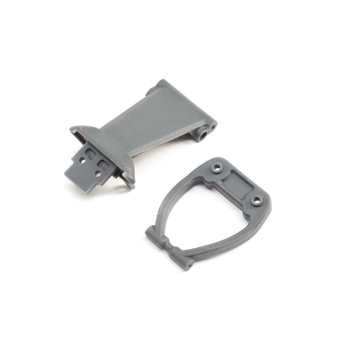 Losi LOS231040 Front Bumper/Skid Plate&Support,Gray: Rock Rey