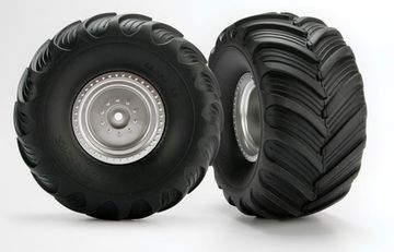 Tires & Wheels Terra Groove/Satin Chrome 2.0/3.0" Truck (2)