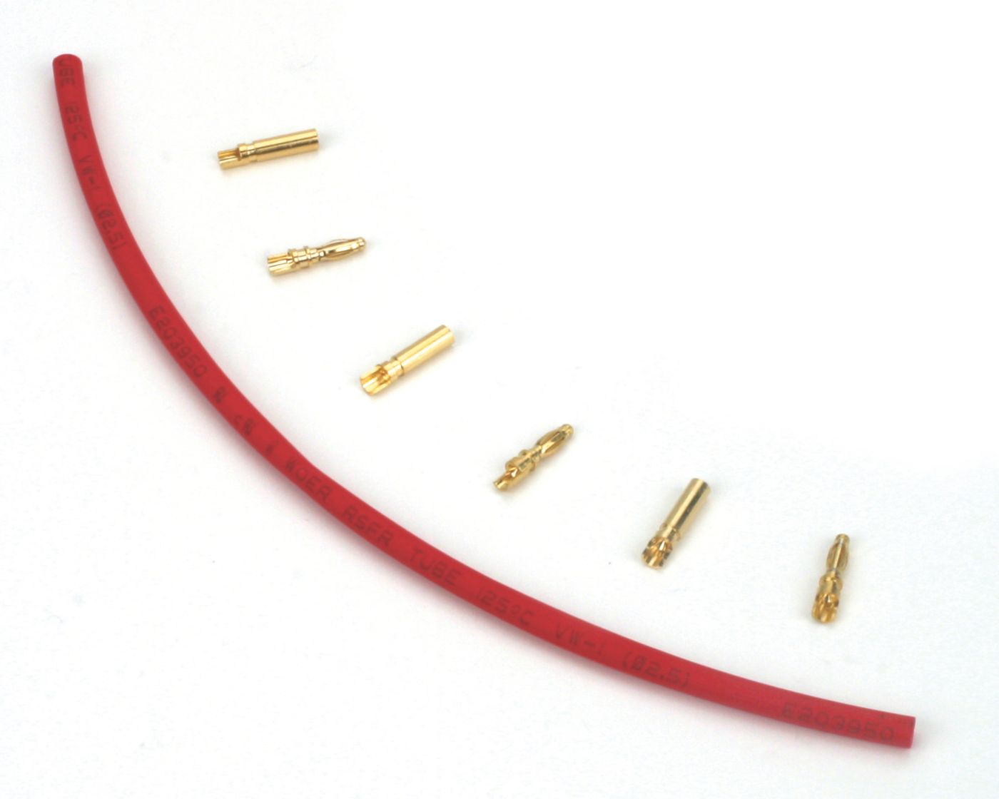 E-flite Gold Bullet Connector Set, 2mm (3)