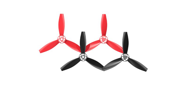 BEBOP DRONE 2.0 - Propellers Red / Black