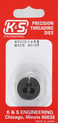 K&S 462 Gängsnitt M3 x 0.5mm