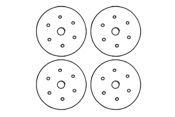 HOBAO SHOCK PISTON 20mm, 4PCS