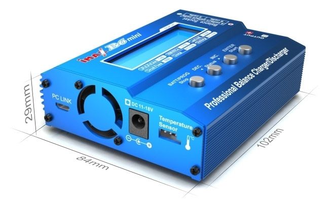 SkyRC B6 Mini Charger 60W 6A 1-6S 12VDC - 5