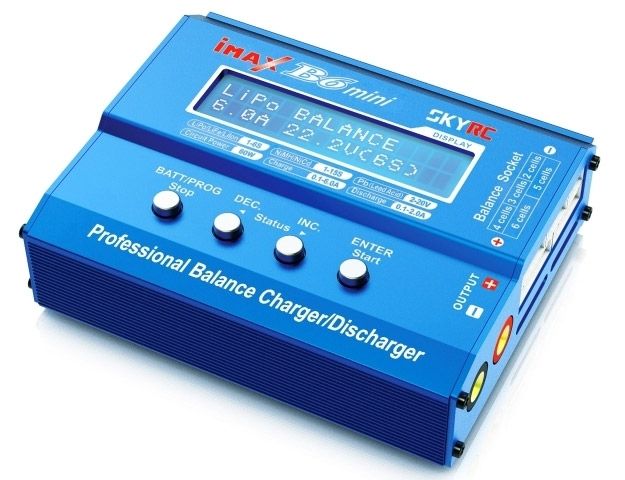 SkyRC B6 Mini Charger 60W 6A 1-6S 12VDC - 4