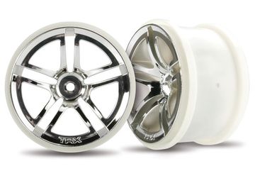 Traxxas 3774 Fälg Twin-Spoke Krom 2.8" (2)