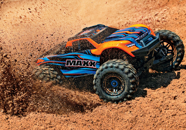 Maxx 4x4 1/10 RTR TQi Brushless TSM Orange - 7