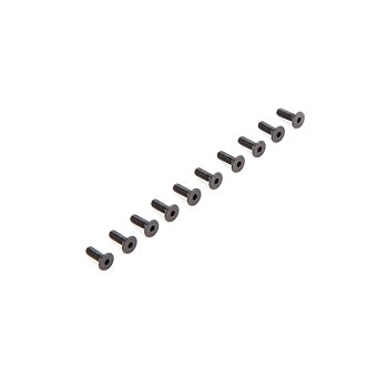Losi LOS235009 Flat Head Screws M2.5 x 8mm (10)
