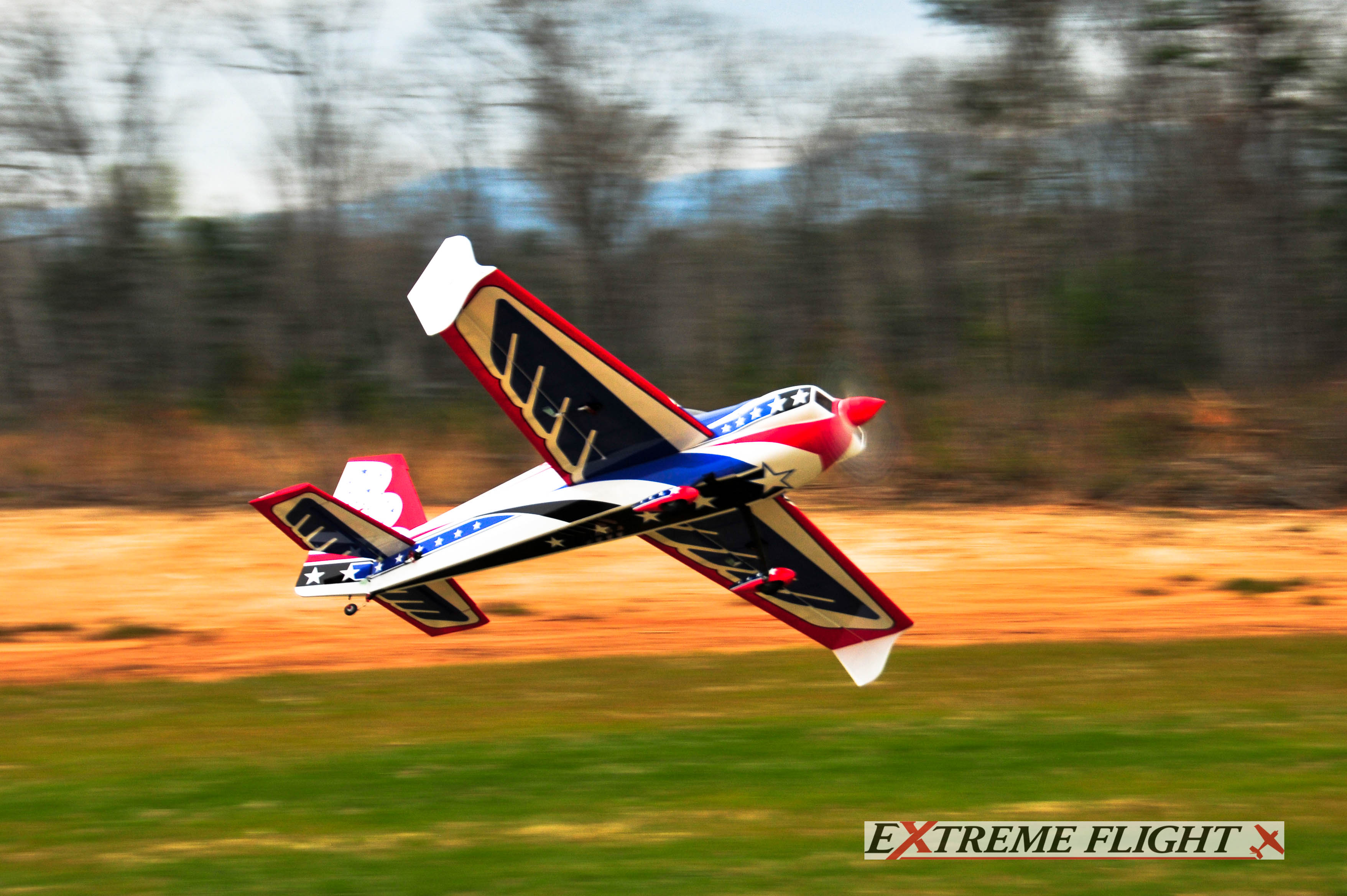 ExtremeFlight Laser 60 V2 Red/White/Blue - 3