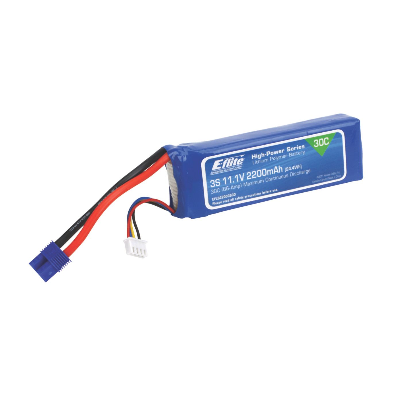 E-flite 2200mAh 3S 11.1V 30C EC3