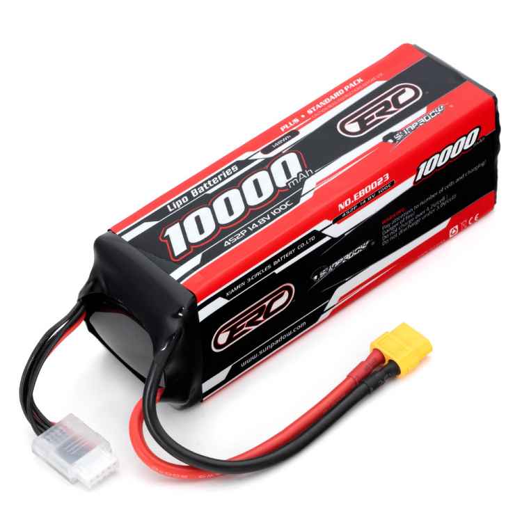Sunpadow 256422  Li-Po Batteri 4S 14,8V 10000mAh 100C XT60-Kontakt