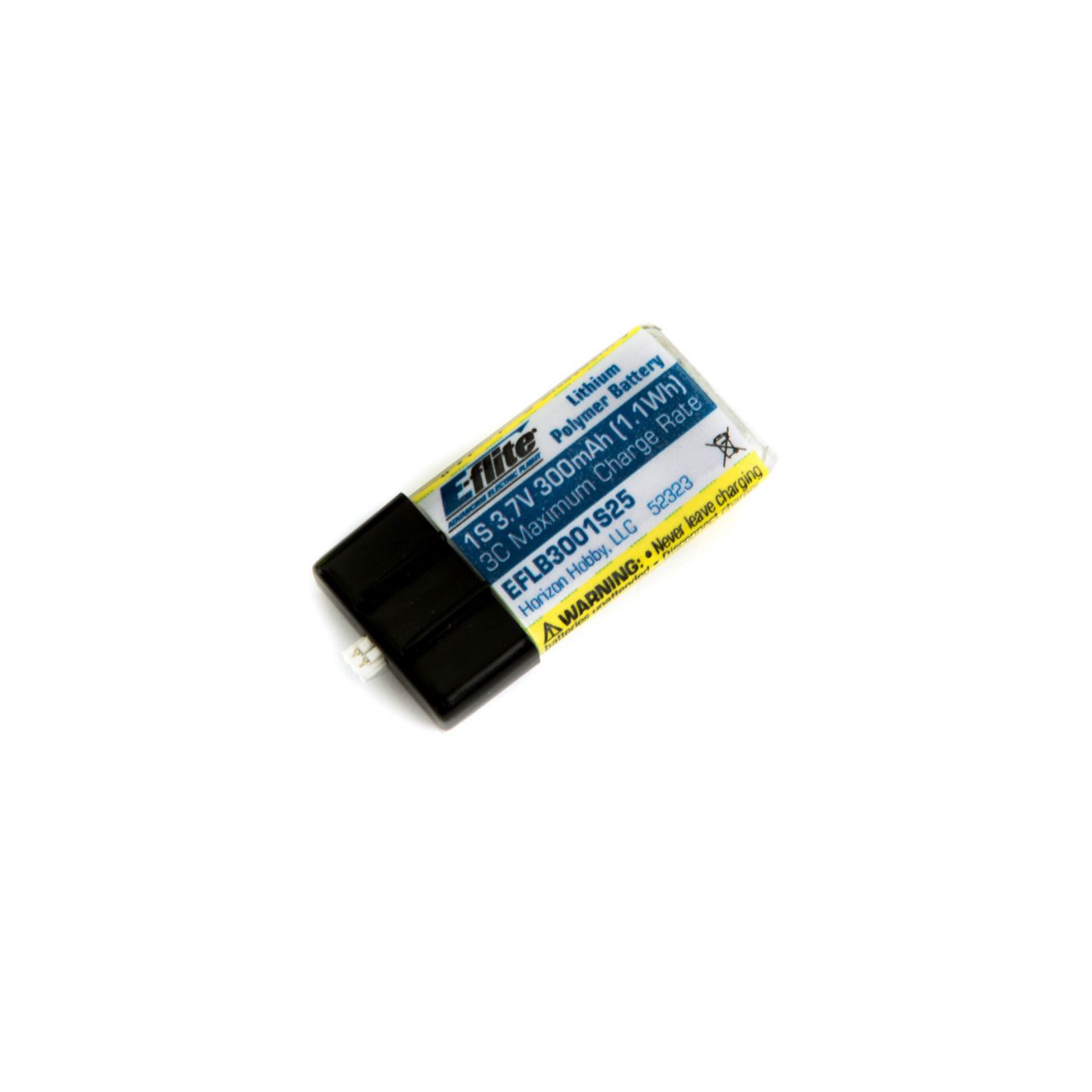 E-flite 300mAh 1S 3.7V 25C LiPo Battery