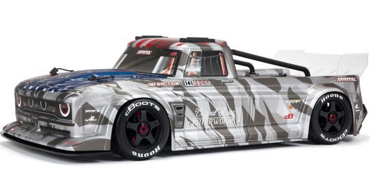 Arrma INFRACTION RESTO MOD 6S BLX 1/7 4WD RTR Silver