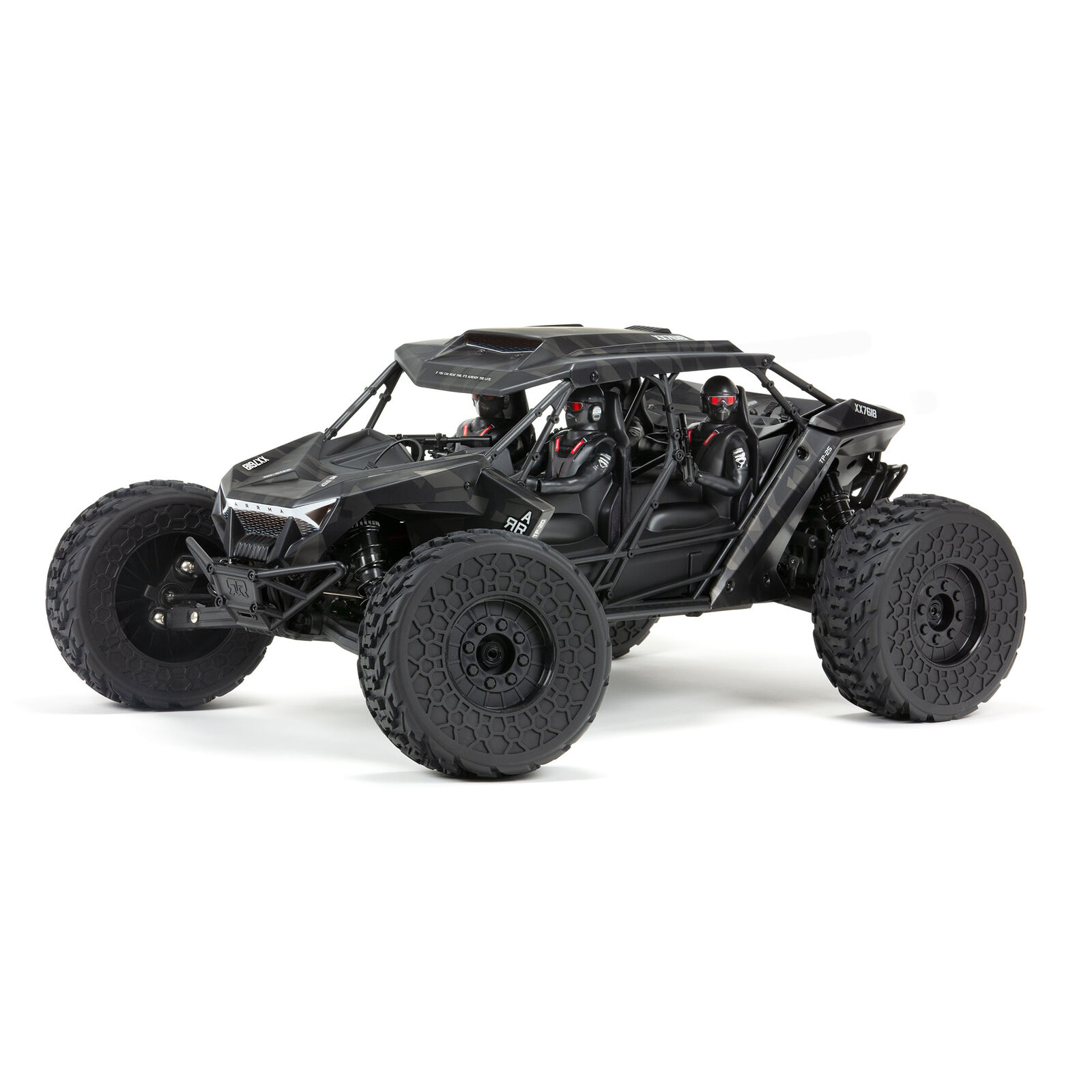 Arrma 1/7 FIRETEAM 6S 4WD BLX Speed Assault Vehicle Svart - 2