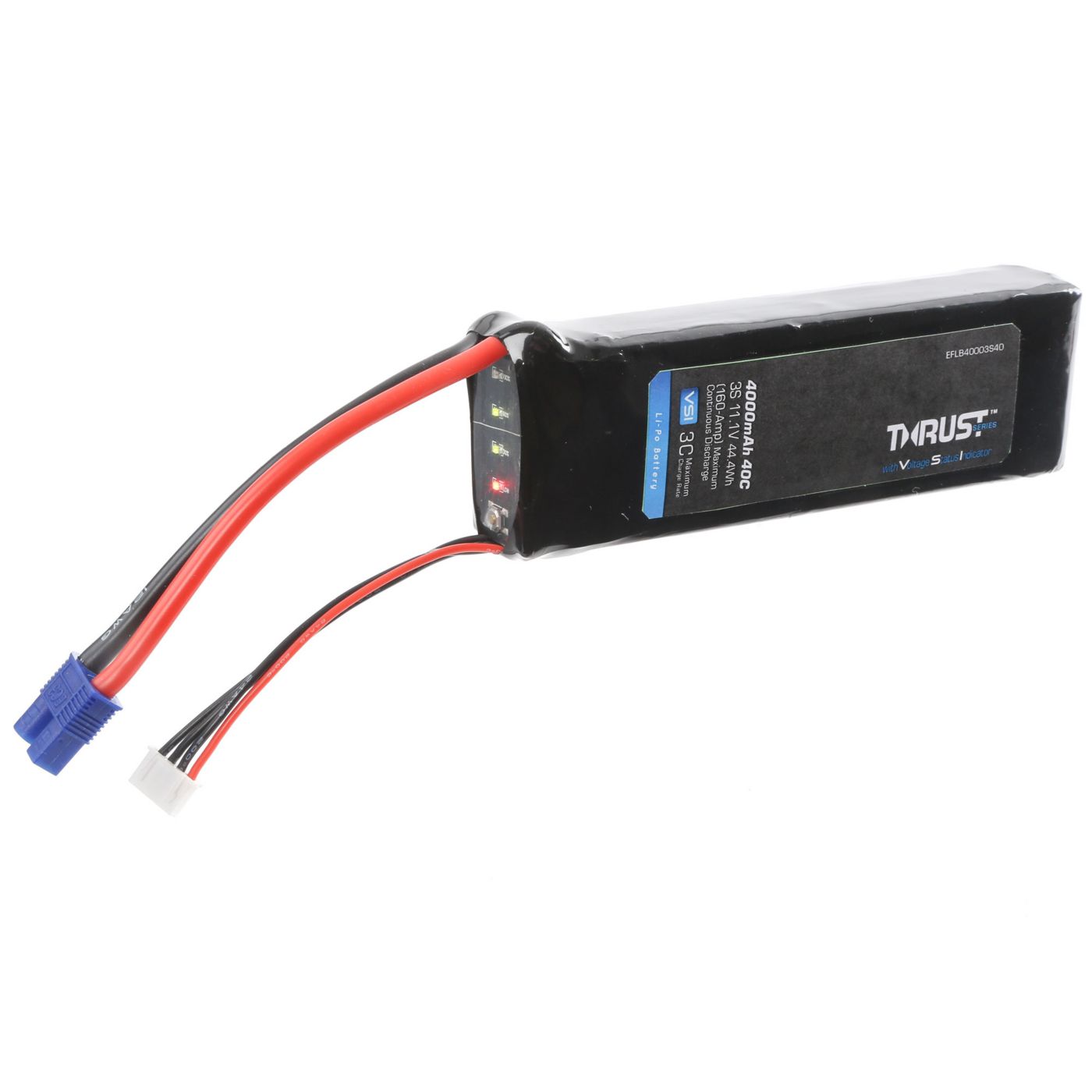 E-flite Thrust VSI 11.1V 4000mAh 3S 40C LiPo Battery