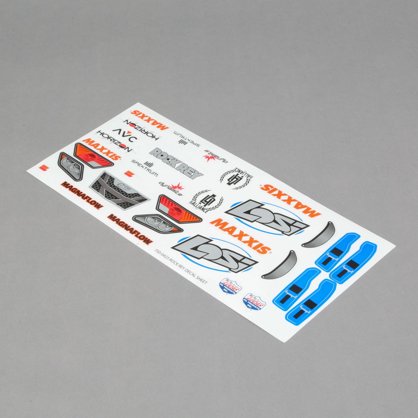 Losi LOS239002 ElectricBlueDecalSheet:Rock Rey