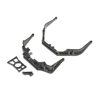 Losi LOS241017 Fr/RrChassisBraceSet&DiffRetainer Ring: LST 3XL-E