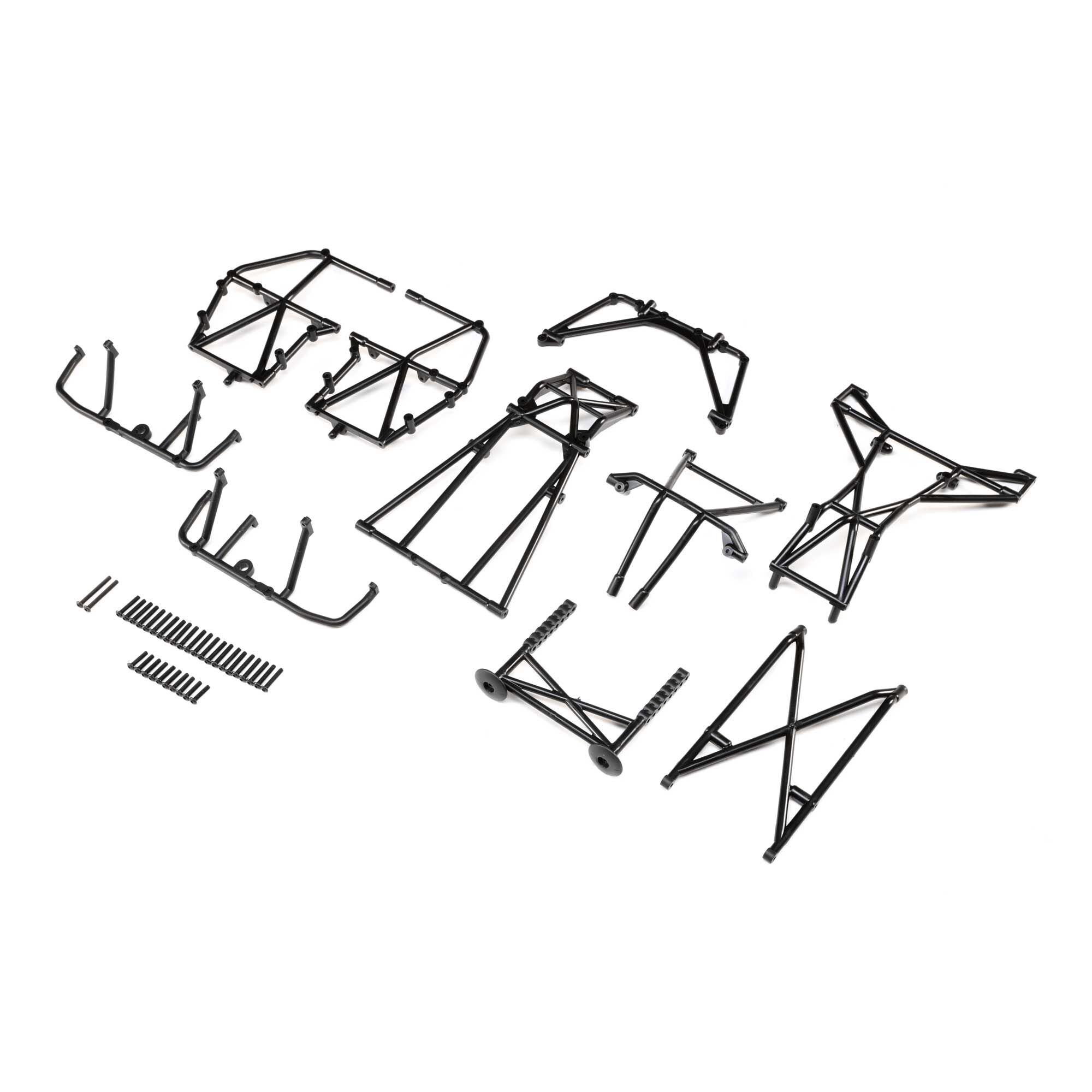 Losi LOS241038 Cage Set, Complete, Black: LMT