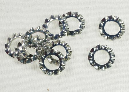M4 External Serrated Lock Washer