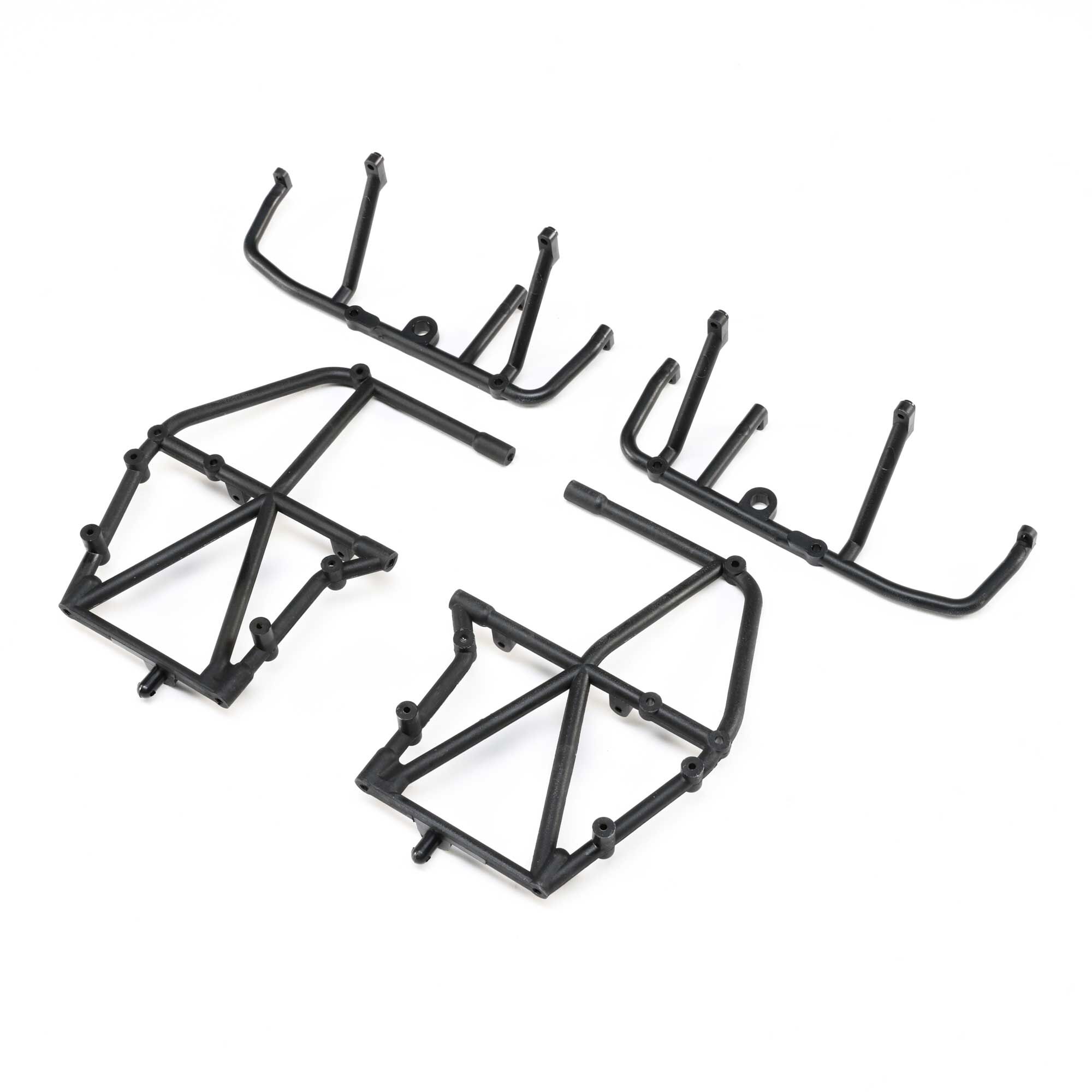 Losi LOS241040 Side Cage and Lower Bar, Black: LMT