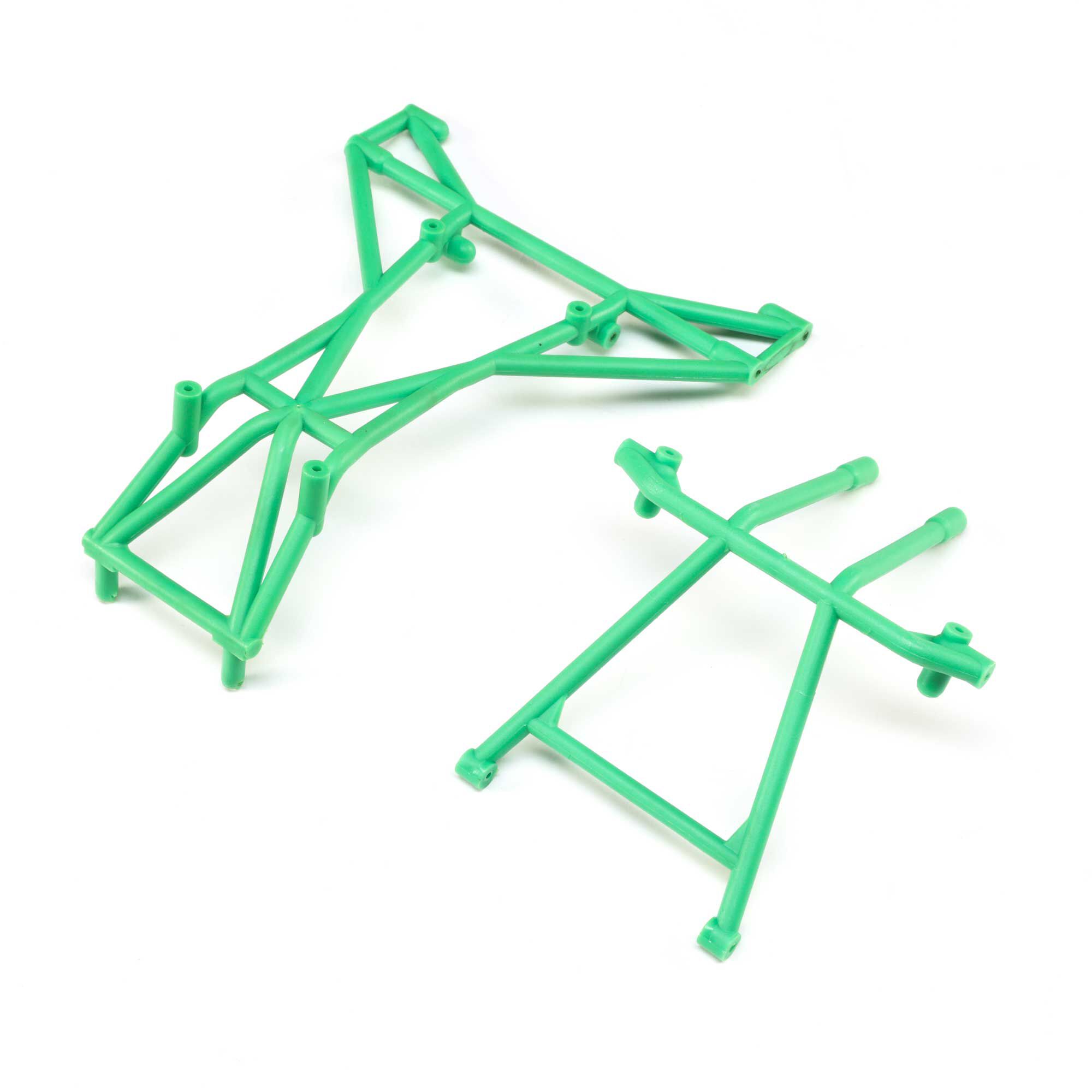Losi LOS241041 Top and Upper Cage Bars, Green: LMT