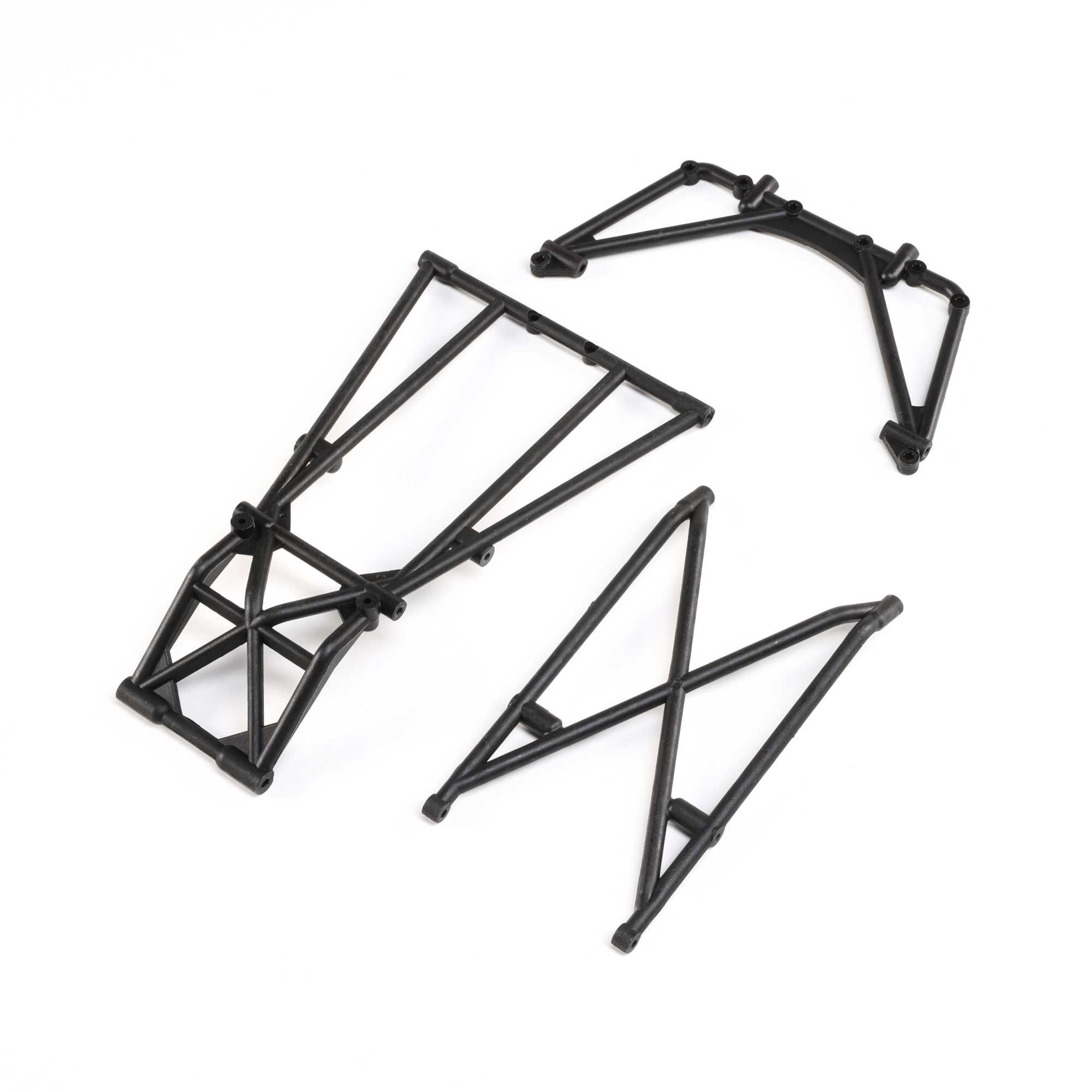 Losi LOS241044 Rear Cage and Hoop Bars, Black: LMT