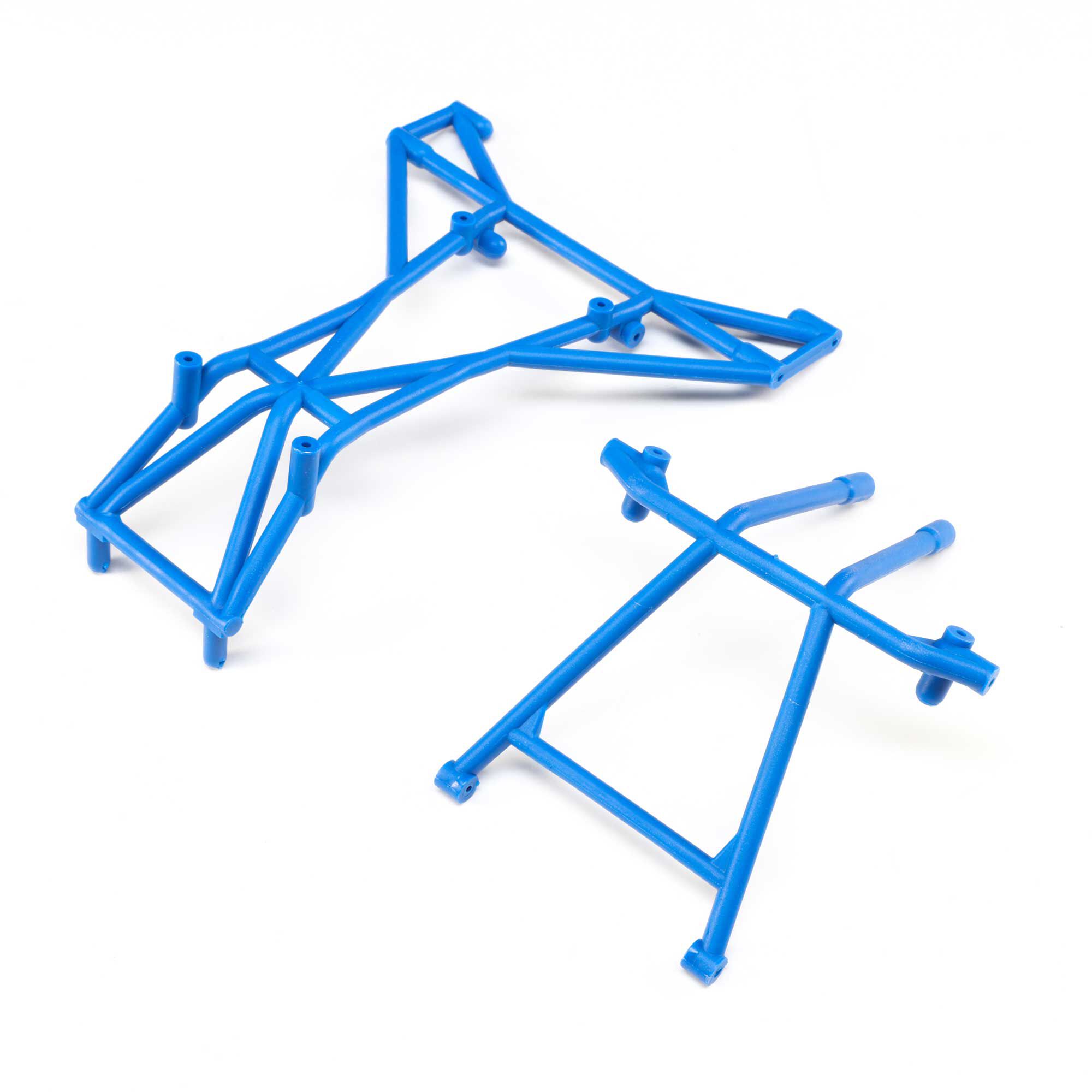Losi LOS241048 Top and Upper Cage Bars, Blue: LMT
