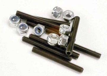 Traxxas 3962 Stoppskruv M3x25mm (8) Låsmutter 3mm (8)