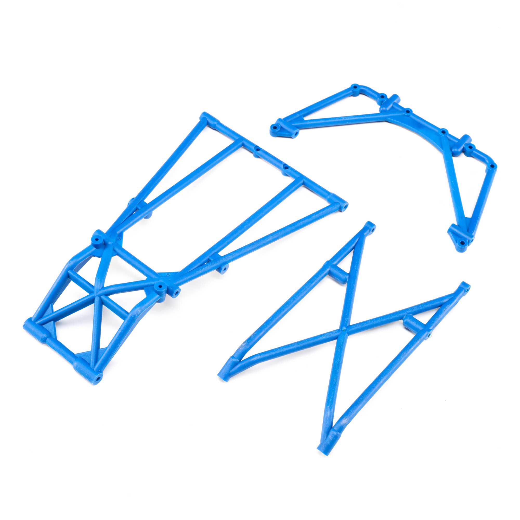 Losi LOS241049 Rear Cage and Hoop Bars, Blue: LMT