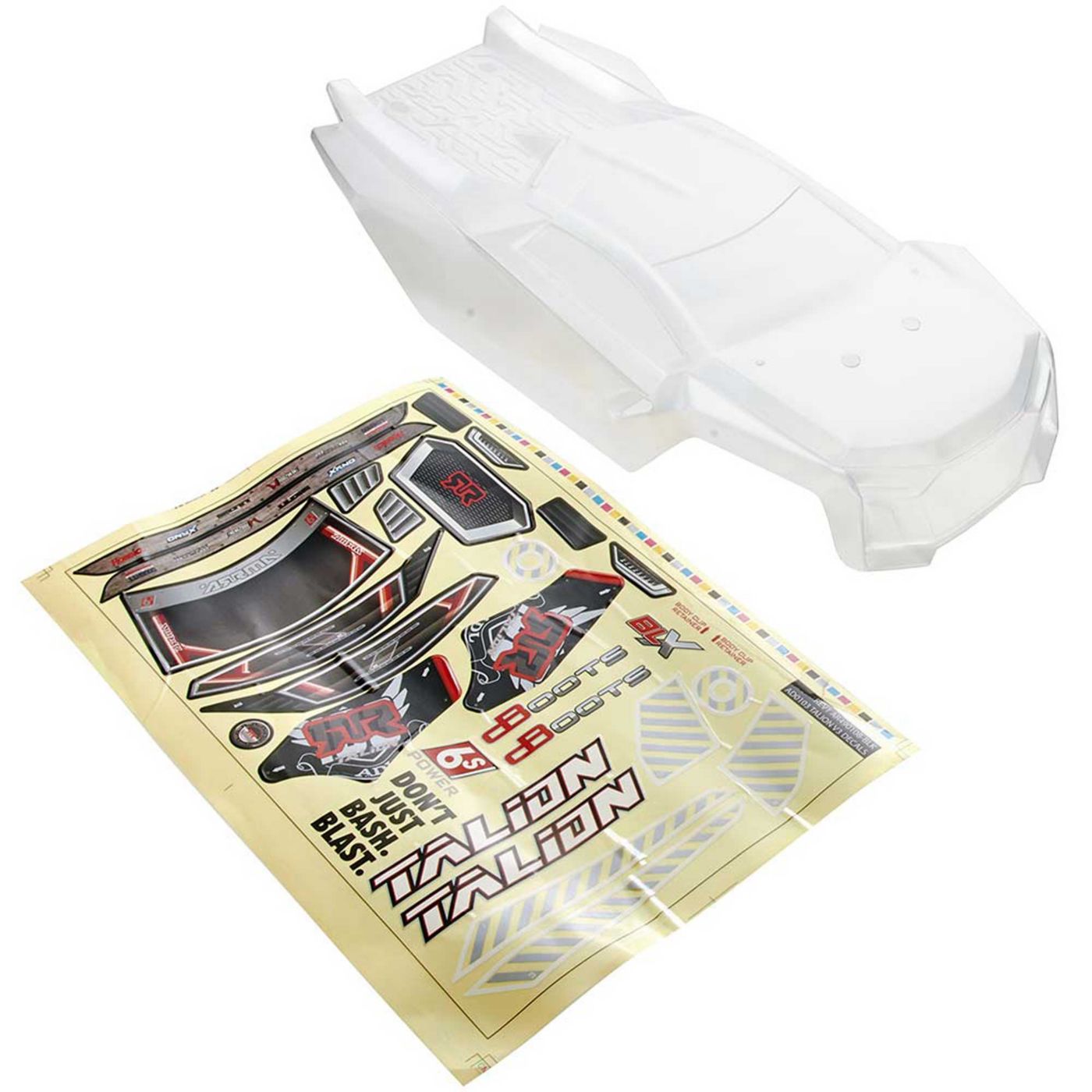 Arrma AR406108 Talion 6S Kaross olackerad med fönsterdekaler - 4
