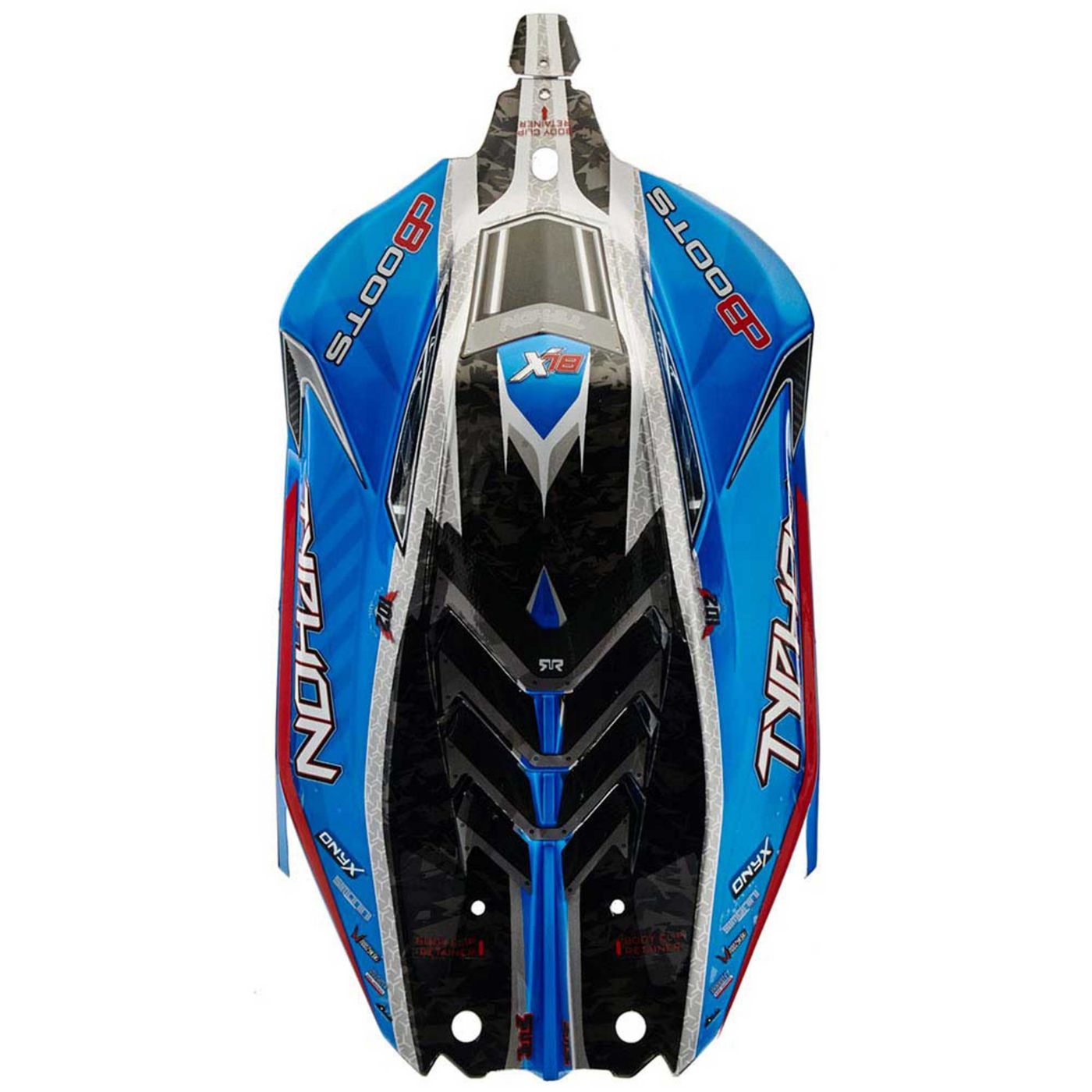 Arrma AR406118 Body Blue Painted W/Decals Typhon 6S BLX - 3