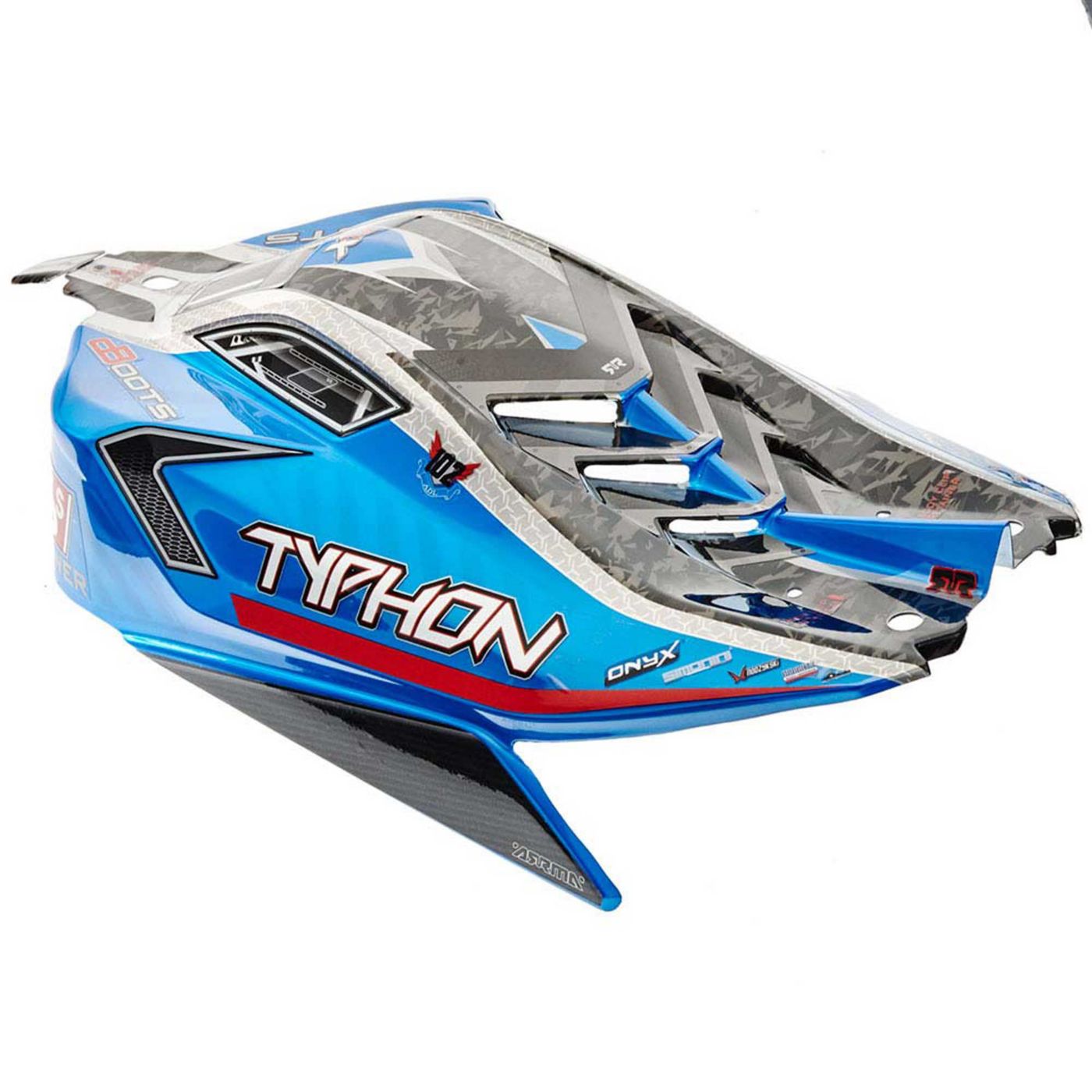 Arrma AR406118 Body Blue Painted W/Decals Typhon 6S BLX - 2