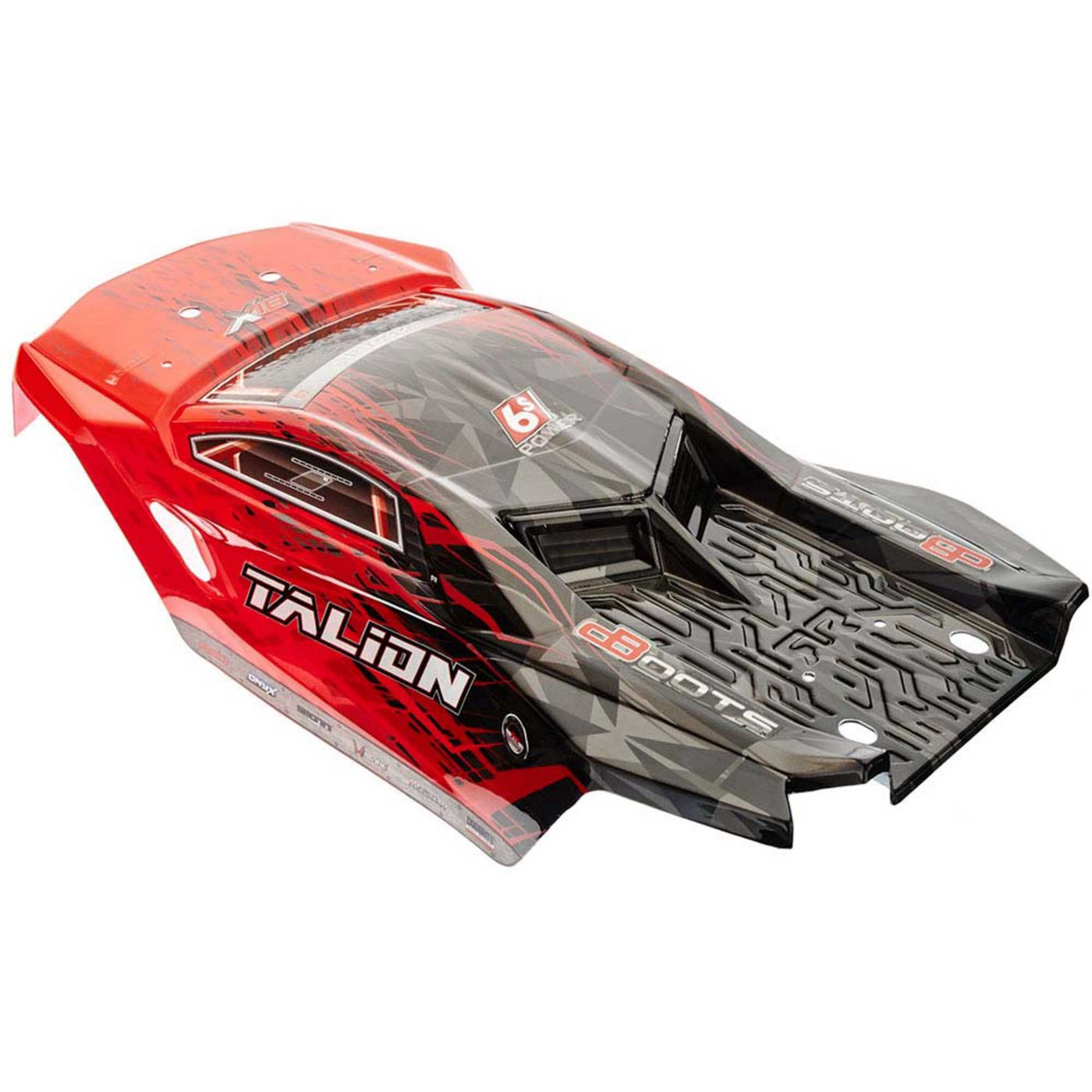 Arrma AR406135 Body Red/Black Pntd W/Decal Talion 6S BLX - 2
