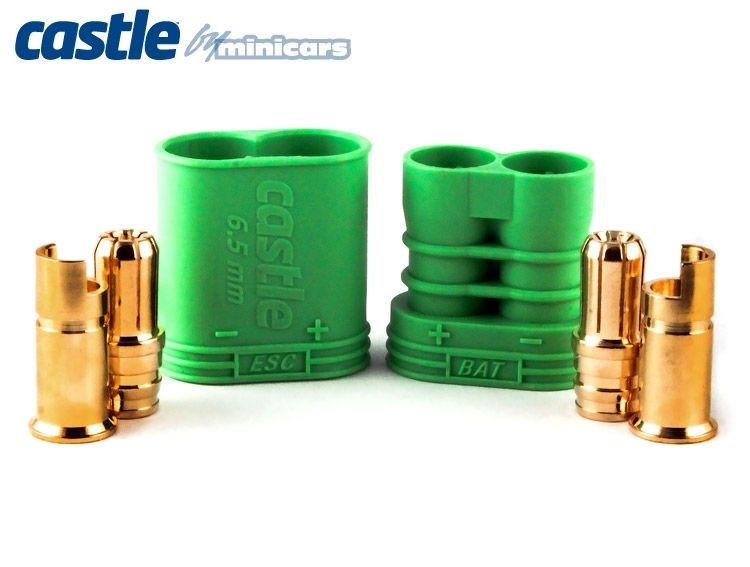 Castle Creations Polarized Bullet kontakt, 6.5 mm - 6