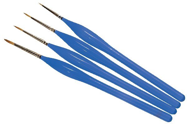 HUMBROL AG4304 Brush Pack - Detail Ergonomic Handle 00, 0, 1, 2