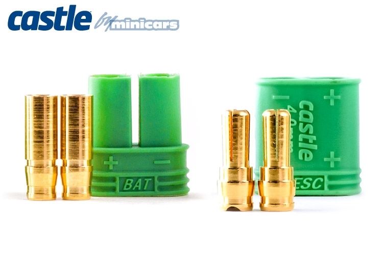 Castle Creations Polarized Bullet Kontakt 4mm 1 par