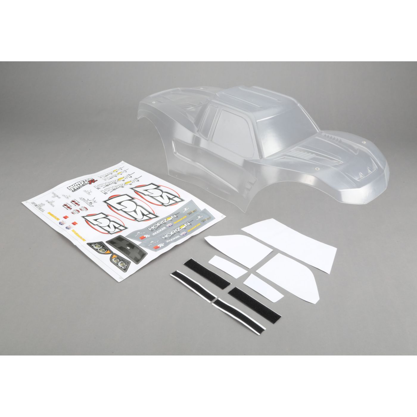 Losi LOS250015 Body, Clear with Sticker Set: MTXL