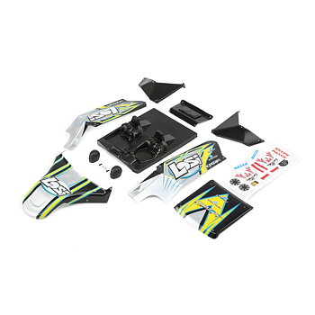Losi LOS250016 Body Set, Screened, Black: DBXL-E