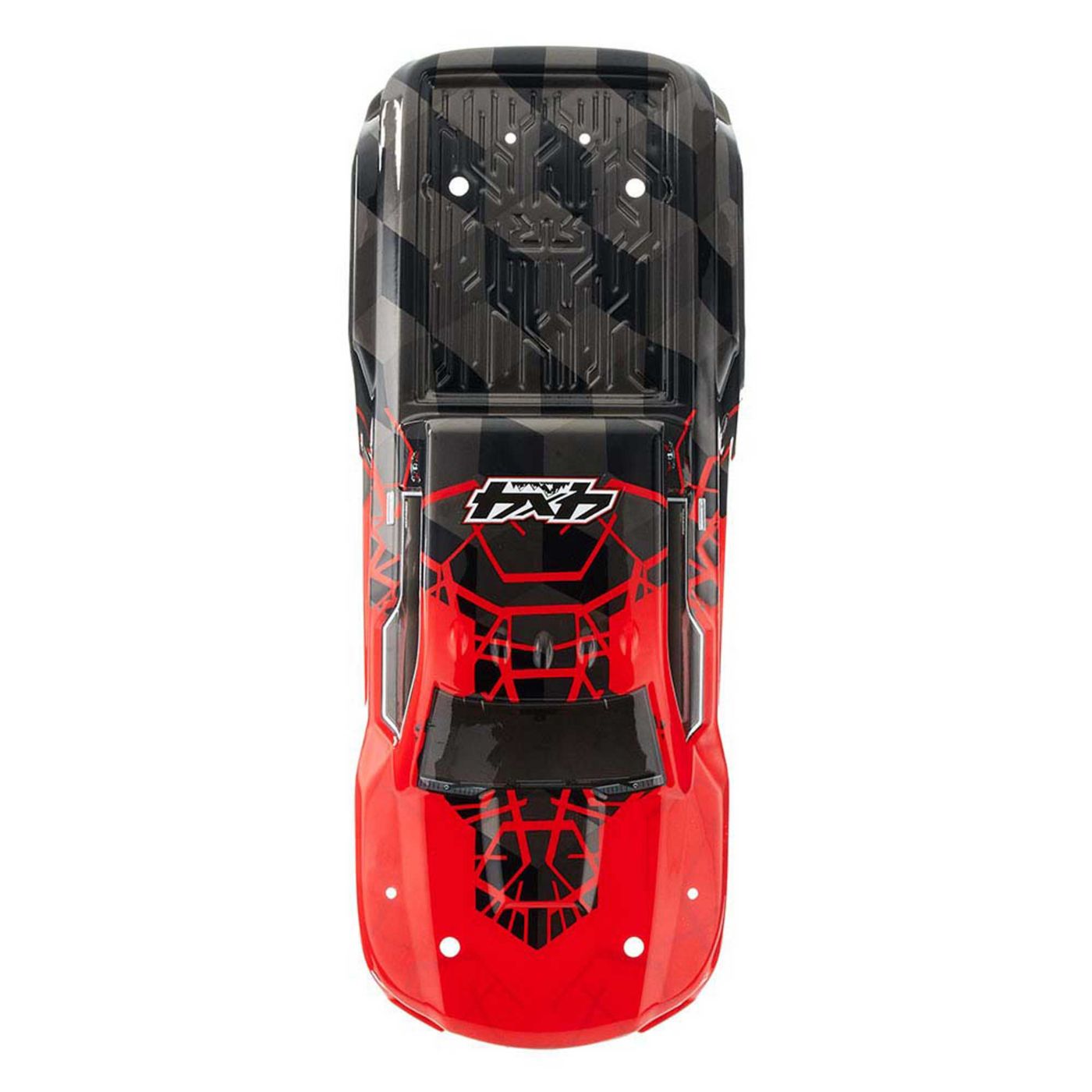Arrma AR402256 Body Pntd Decal Trim Red GRANITE 4x4 MEGA - 3