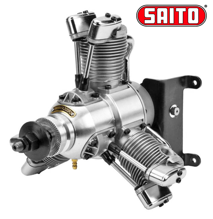 FA-200R3 33cc 4-stroke 3-cylinder Star engine Methanol - 2