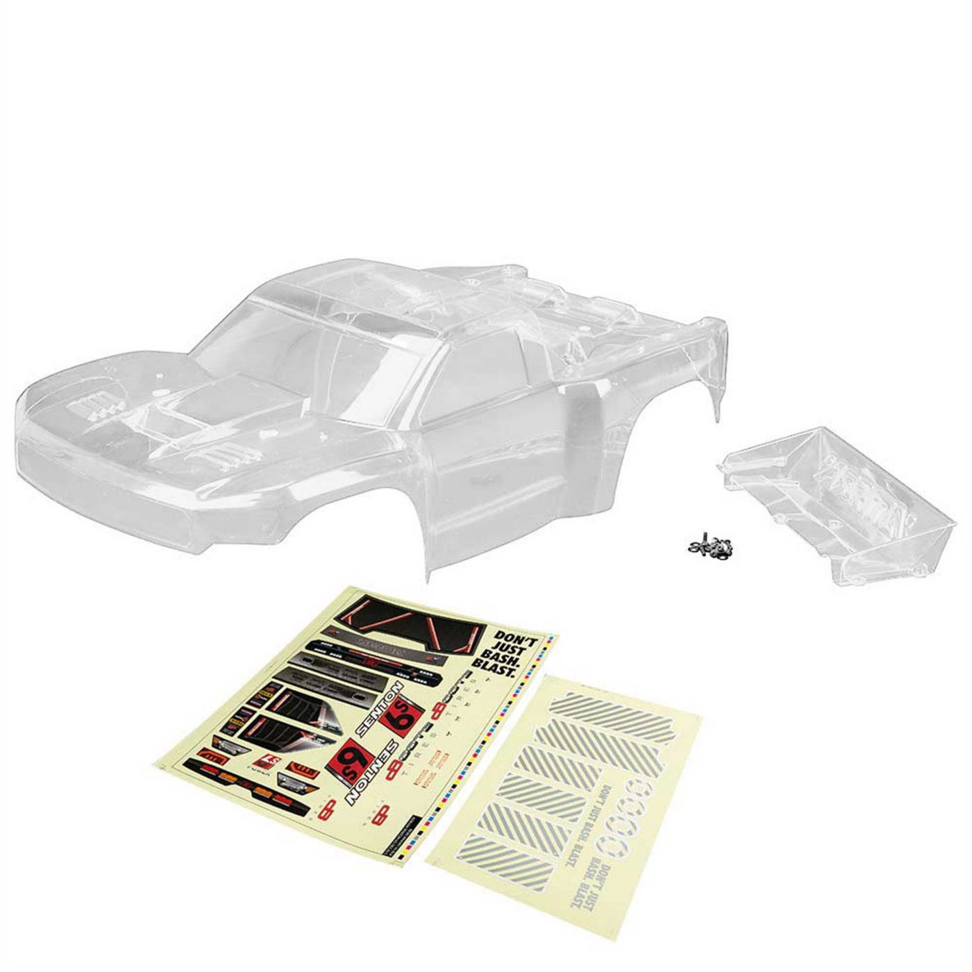 Arrma AR406131 SENTON 6S BLX Clear Body w/Decals