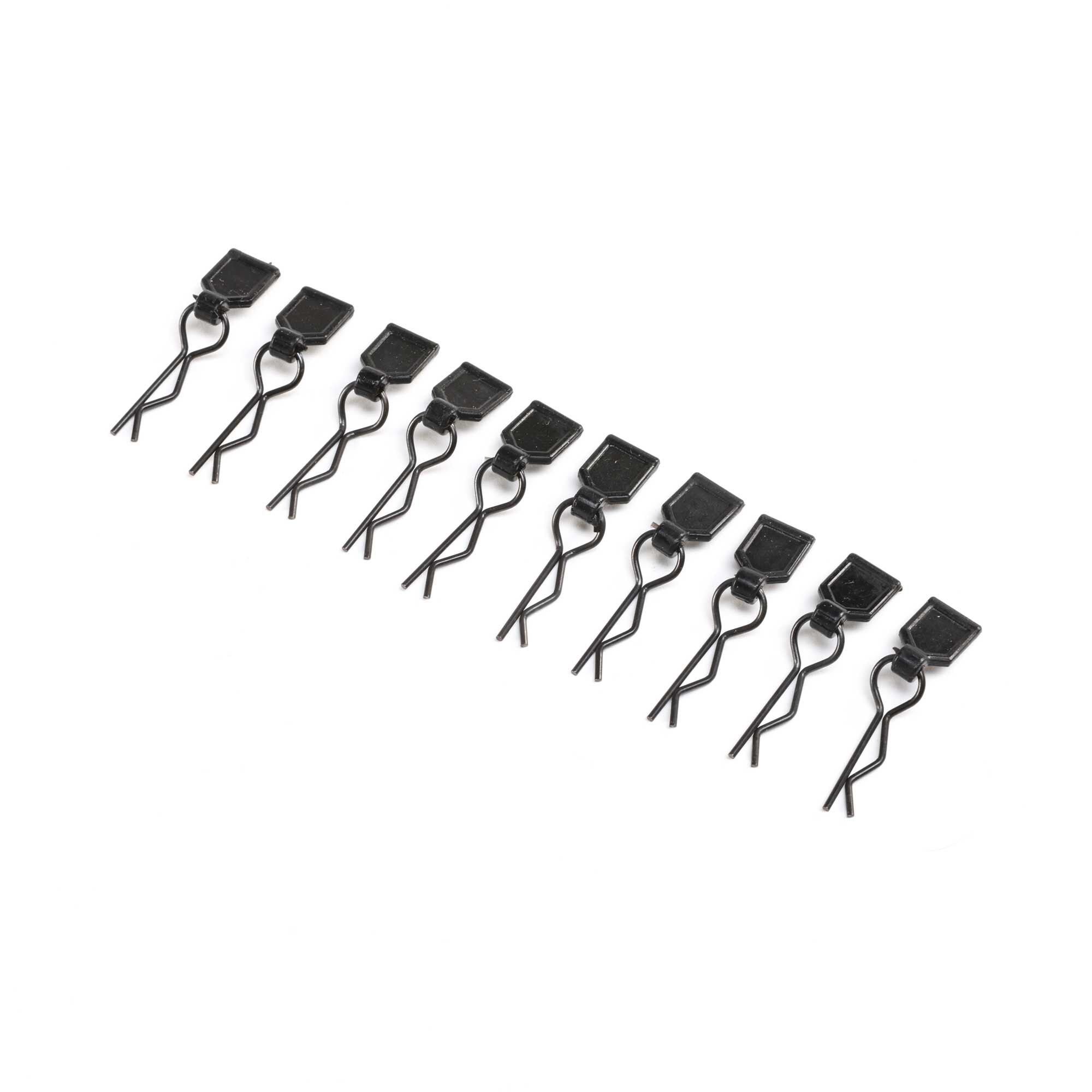 Losi LOS246003 Body Clips, Black, Small (10): LMT