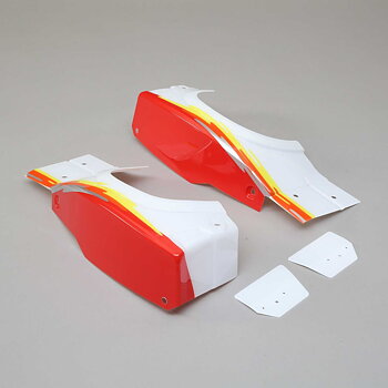 Losi LOS250029 L/R Rear Fender Set, Red: Super Baja Rey