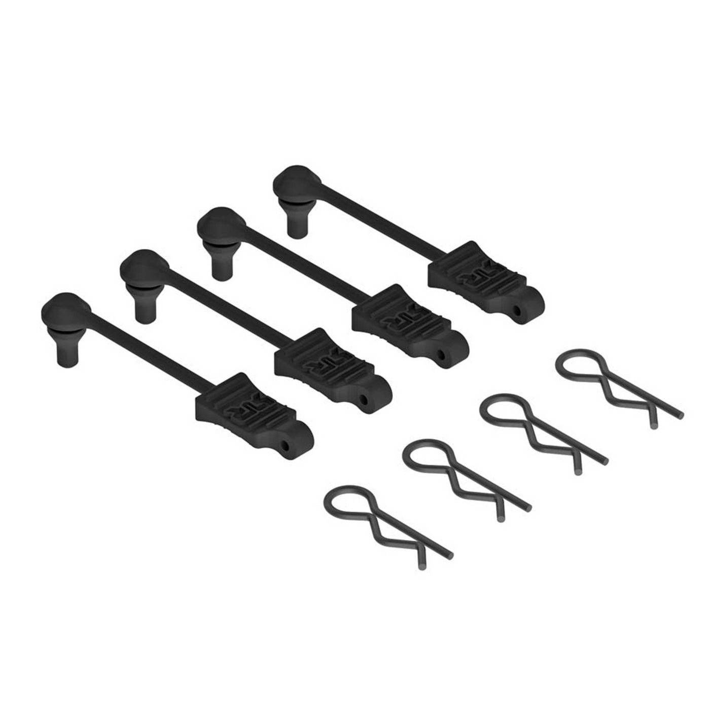 Arrma AR390165 Body Clip Retainer 1/10 Scale Black (4) - 2