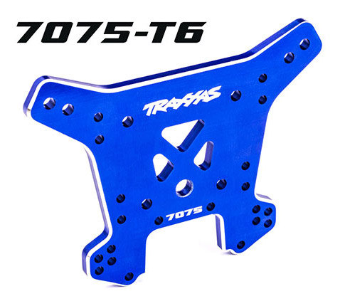 Traxxas 9638 Stötdämpartorn Bak Alu HD Blå Sledge