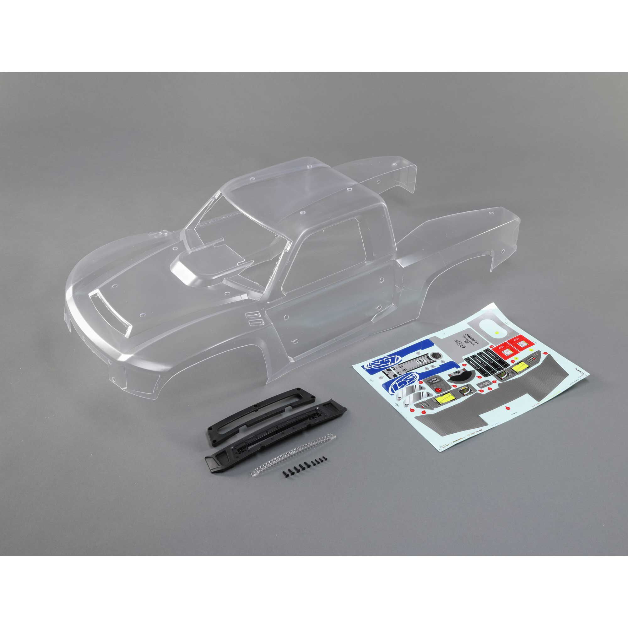 Losi LOS250046 Body and Front Grill, Clear: SBR 2.0