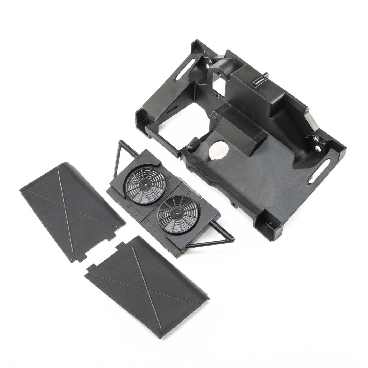 Losi LOS251056 Rear Bulkhead, Fan Panel, MudGuards:Super Baja Rey
