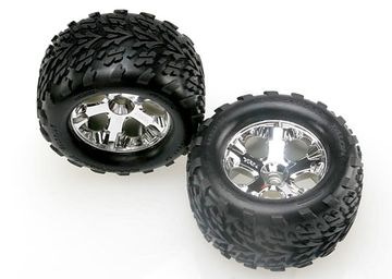 Traxxas 4171 Däck & Fälg Talon/All-Star Krom 2.8" (Nitro Fram) (2)