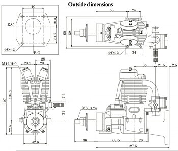 Saito FG-17 17cc 4-takts Bensinmotor
