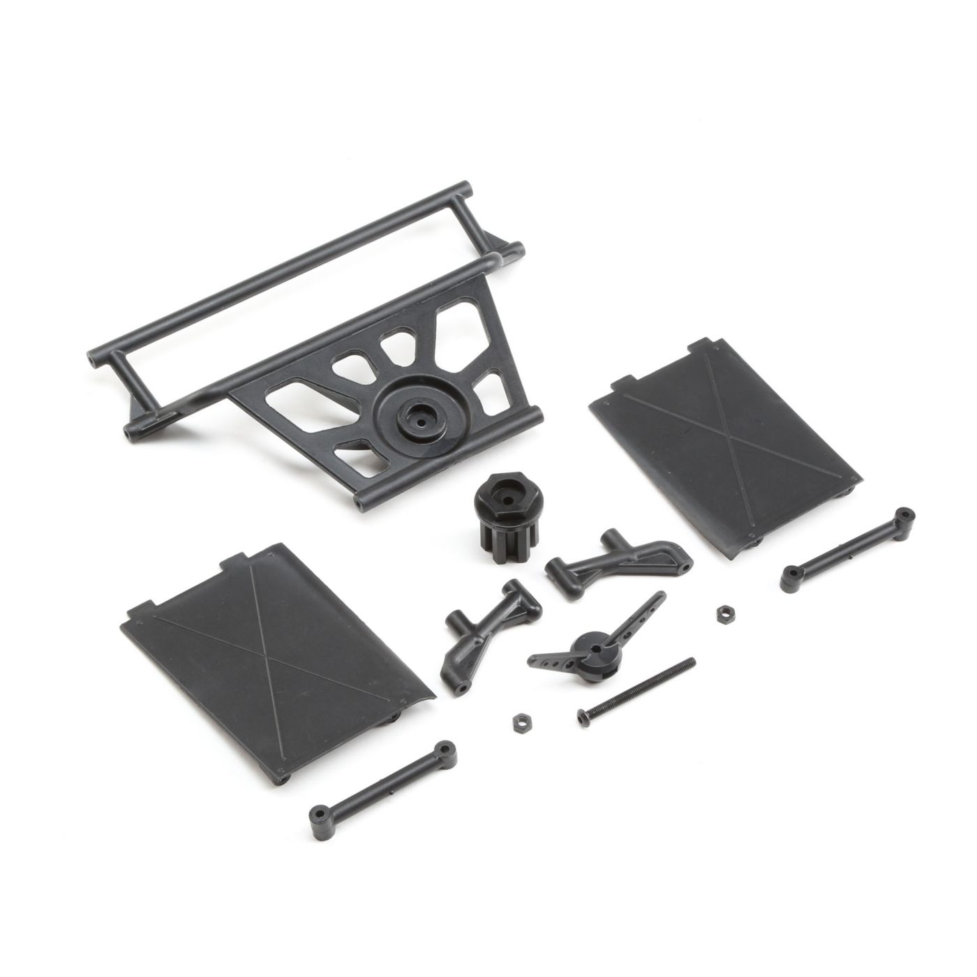 Losi LOS251078 Cage Rear, Tower Supports,Mud Guards: SuperRockRey